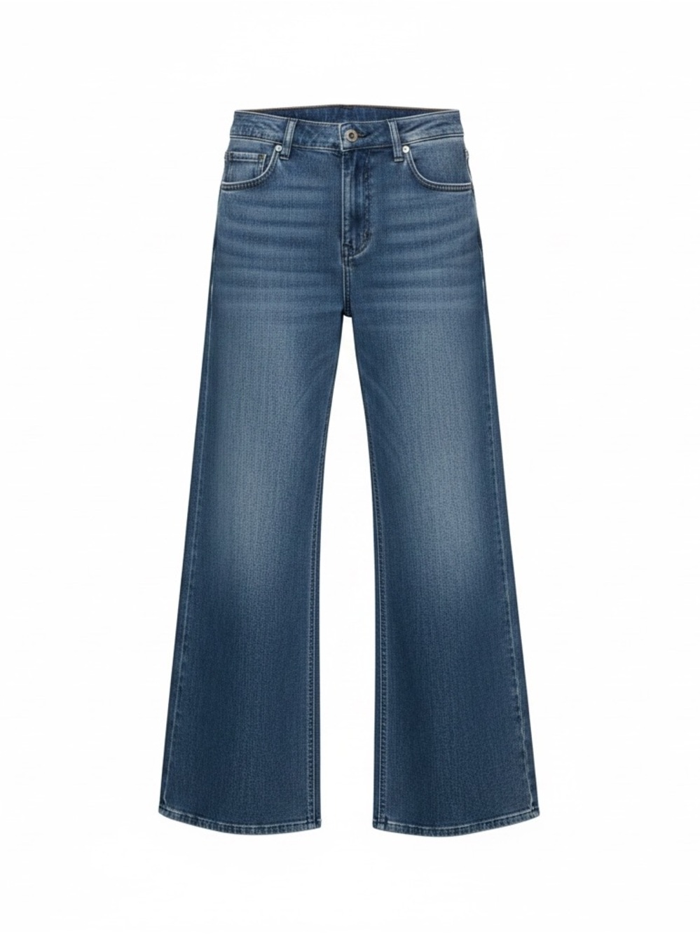 FRAME Le Slim Palazzo Jeans Thunderstorm Wash NWT Size 32 Wide Leg